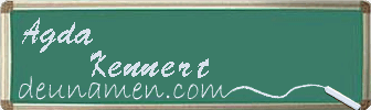 Agda Kennert Visitenkarte
